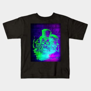 Skull Trio graffiti Kids T-Shirt